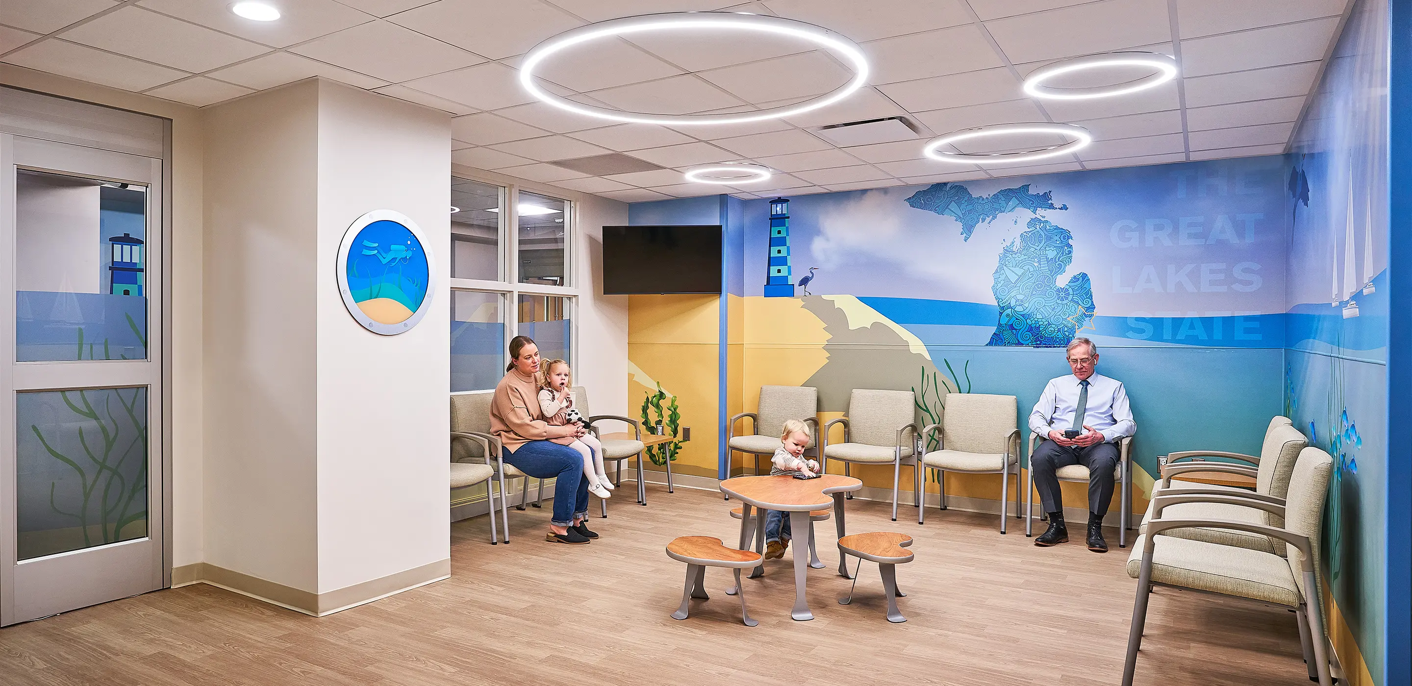 Pediatric ER waiting room